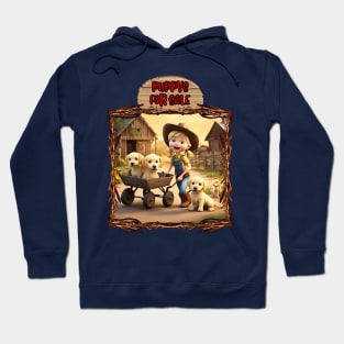 Cute Country Puppys for sale in wheel barrel Hoodie